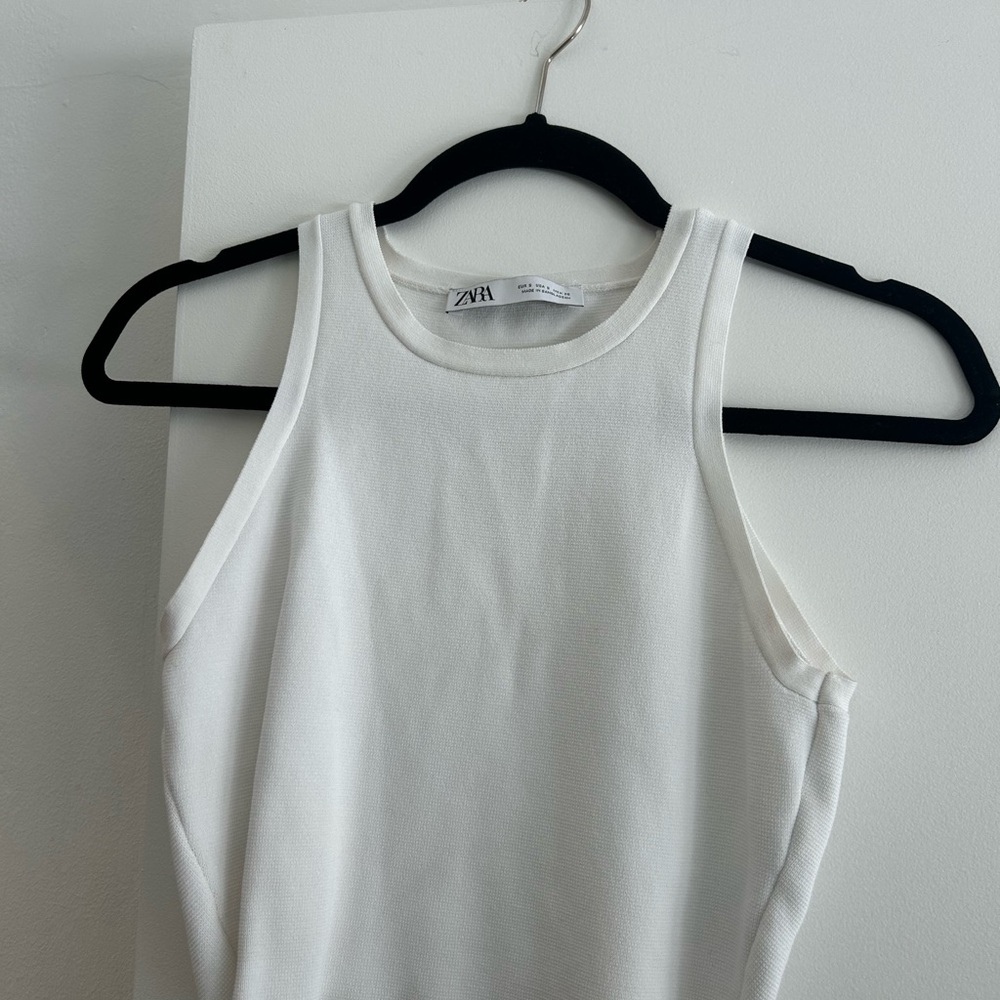Zara Classic White Tank Top